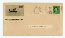 MINNEAPOLIS MINNESOTA-1912-PRINTED MATTER RATE-ILLUSTRATED BUGGY ...