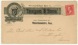 MONTGOMERY ALABAMA-JAN/25/1898-TEAGUE & SONS WHOLESALE HARDWARE-TO ...