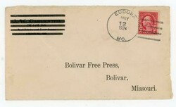 D.P.O.(1900~1964)-EUDORA(Polk County)MISSOURI-MAY/12/1924-TO BOLIVAR ...
