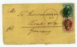 SAINT LOUIS MISSOURI-2c&amp;3c BANKNOTES-FANCY CANCEL-TRANSATLANTC-TO ...