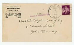D.P.O.(1906~1966)-CANADA LAKE(Fulton County)NEW ...