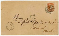 Canada 3c SMALL QUEEN-ST CATHARINES ONT-AU/1/77-CROSS BORDER-TO ...