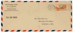 Canal Zone OFFICIAL AIR POST-UTIVE OFFICE-Sc#CO2(single frank)-BALBOA ...