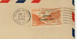 Canal Zone OFFICIAL AIR POST-UTIVE OFFICE-Sc#CO2(single frank)-BALBOA ...
