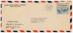 Canal Zone OFFICIAL AIR POST-Sc#CO3(single frank)-UNITED STATES ...