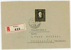 Austria Sc#152-VADUZ-11/X/38-REGISTERED(label)-TO ...