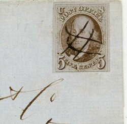 Sc#1a-Dark Brown-FOUR MARGINS,CLOSE AT BOTTOM-PEN CANCEL-BALTIMORE ...