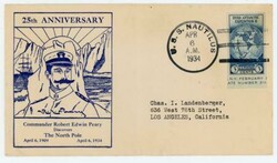 NORTH POLE DISCOVERED-25TH ANNIVERSARY-Sc#733-U.S.S. ...