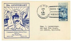 NORTH POLE DISCOVERED-25TH ANNIVERSARY-Sc#733-U.S.S. ...