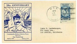NORTH POLE DISCOVERED-25TH ANNIVERSARY-Sc#733-U.S.S. ...