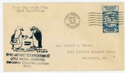 BYRD`S SECOND ANTARCTIC EXPEDITION-Sc#733-LITTLE AMERICA ...