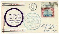 US DIRIGIBLE(Zeppelin)-ZRS 5-U.S.S. MACON * ULLMANN# 12/19/31-1.2 * ...