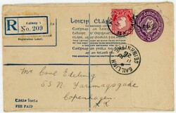 Ireland REGISTERED POSTAL ENVELOPE-HG:C6a-Size G-UPRATED ...