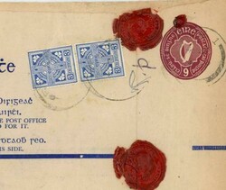 Ireland REGISTERED POSTAL ENVELOPE-HG:C19c-Size K-UPRATED ...