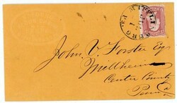 Sc#65-MIFLINBURG(Unoin County)PENNSYLVANIA-JUL/21-CIRCA ...