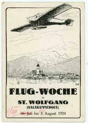 Austria Sc#268-ST.WOLFGANG-9/VIII/24-FLIGHT WEEK-Mu#98-ILLUSTRATED ...