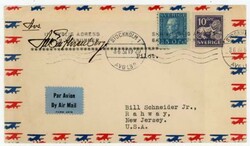 Sweden Sc#175,#119-STOCKHOLM-8/6/31-AIR MAIL TO PARIS-PILOT ...
