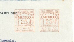 Mexico POSTAL METERS-MEXICO CITY-1/IV/32-MAQUINAS ...