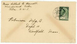 Netherlands Antilles Sc#134-SABA-26/4/40-TO WESTFIELD MASS-COMMERCIAL ...