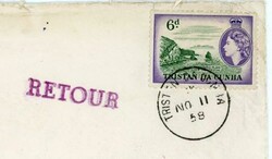 Tristan Da Cunha SG#22(single frank)-NO/11/58-TO NEW ...