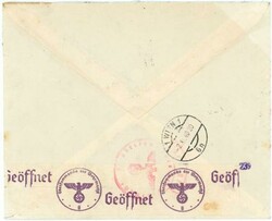 Bulgaria Sc#350,#C24,#230,#361-SPFIA-31/X/40-REGISTERED-AIR MAIL-TO ...