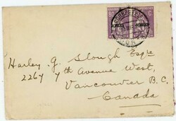 Azores Sc#230(pair)-HORTA-30/MAR/29-TO VANCOUVER CANADA-WITH LETTER ...