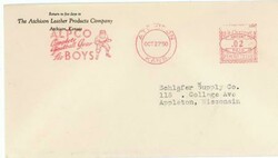 ILLUSTRATED FOOTBALL PLAYER-POSTAL METER-ALPCO COMPLETE FOOTBAKK GEAR ...