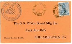 ILLUSTRATED DENTAL ADVERTISING-S.S.WHITE DENTAL Mfg.CO.-RETURN ...