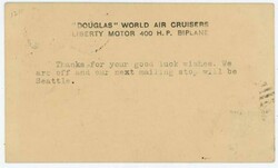 TRANSOCEANIC RECORD FLIGHT-AAMC#1025-SANTA MONICA-MAR/17/1924-FIRST ...