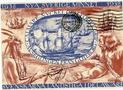TRANSATLANTIC CLIPPER-FIRST FLIGHT-SWEDEN Postal Card HG ...