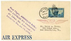 AIR EXPRESS SEE REVERSE-CONTINENTAL AIRLINES-CLEVELAND TO LOUISVILLE ...