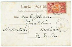 French Oceania Sc#26(single frank)-PAPEETE-29/8/14-Postcard View VUE ...