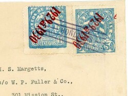 Honduras Sc#272a INVERTED OVERPRINT,#277 INVERTED OVERPRINT-CORREOS ...