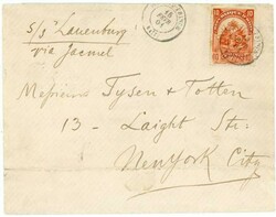 Haiti Sc#62-PORT AU PRINCE-15/FEVR/01-TO USA-NEW YORK N.Y ...