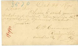 FANCY CANCEL-RINEYVILLE(Hardin County)KENTUCKY-OCT/24/1898-FANCY ...