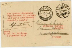 Vatican City Sc#8-5/12/29-REDIRECTED-DUAL FRANK-Italy Sc#221 ...