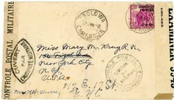 Cameroun FRENCH-Sc#275(single frank)-SANGMELIMA-17/JAN/42-WWII ...