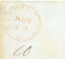 D.P.O.-WASHINGTON(Guernsey County)OHIO-NOV/19-1849(dateline)-FOLDED ...