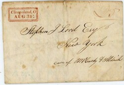 STRAIGHTLINE DOUBLE BOXED-Cleaveland-AUG/31-1829(dateline)-RED-TYPE ...