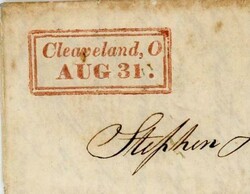 STRAIGHTLINE DOUBLE BOXED-Cleaveland-AUG/31-1829(dateline)-RED-TYPE ...