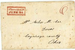 STRAIGHTLINE DOUBLE BOXED-Cleaveland-JUNE/24-1831(dateline)-RED-TYPE ...