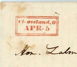 STRAIGHTLINE DOUBLE BOXED-Cleaveland,O-APR/5-1835(dateline)-RED-TYPE ...
