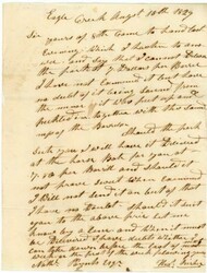 WEST (Adams County)OHIO-AUG/13-1829(dateline)Handwritten ...