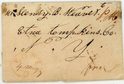 LODI(Medina County)OHIO-4/MAY-1839(dateline)-OVAL(red)-FOLDED LETTER ...
