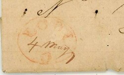 LODI(Medina County)OHIO-4/MAY-1839(dateline)-OVAL(red)-FOLDED LETTER ...