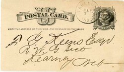 INDIAN TERRITORY-TAHLEQUAH-SEP/10/1881(dateline)-POSTAL ...