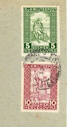Bosnia & Herzegovina SEMIPOSTAL ISSUE-Sc#B9,#B10(complete set)-K.und ...