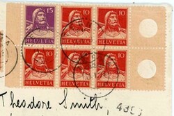 Switzerland Sc#162c(block of 6)#167,#167d(Booklet ...