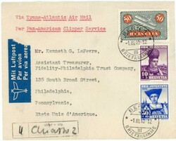 Switzerland Sc#C9a,#B97,#B99-BERN `1` BRIEFAHNAHME-1/III/10-AIR ...