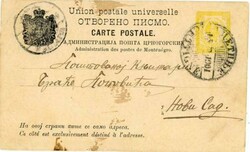 Montenegro POSTAL CARD-HG:8-CETTIGNE-15/III/1901-WITH MESSAGE-minor ...